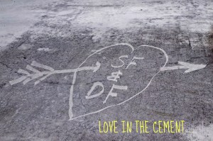love in the cement